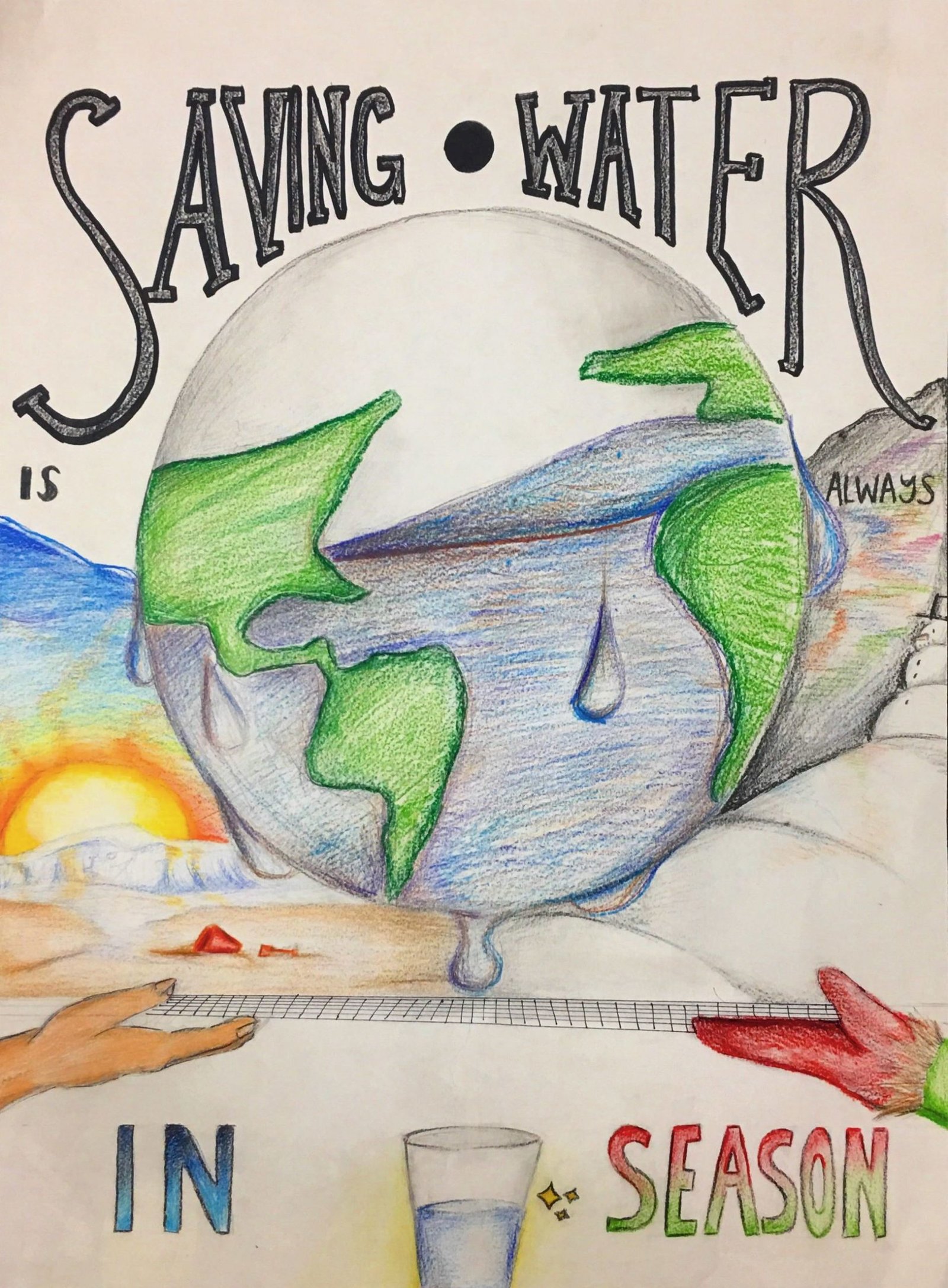 Save water poster drawing, Water drawing, Save water drawing-anthinhphatland.vn